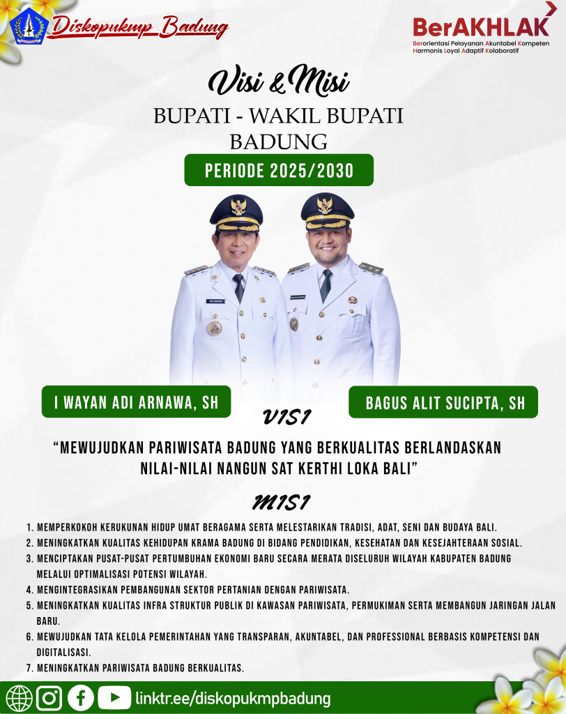Visi - Misi Bupati & Wakil Bupati Periode 2025 - 2030